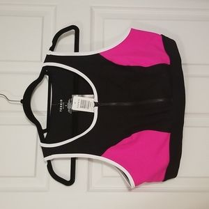 NWT Black and pink sports bra